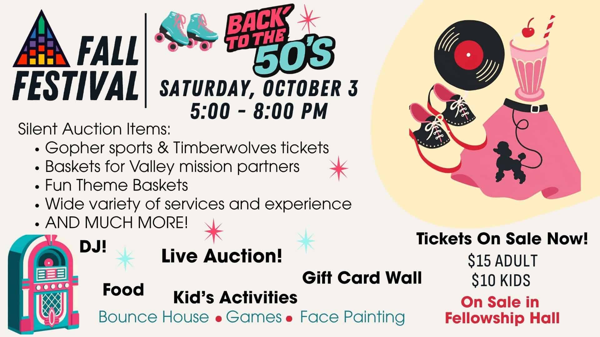 Fall Festival 2026 – Back To The 50’s!
