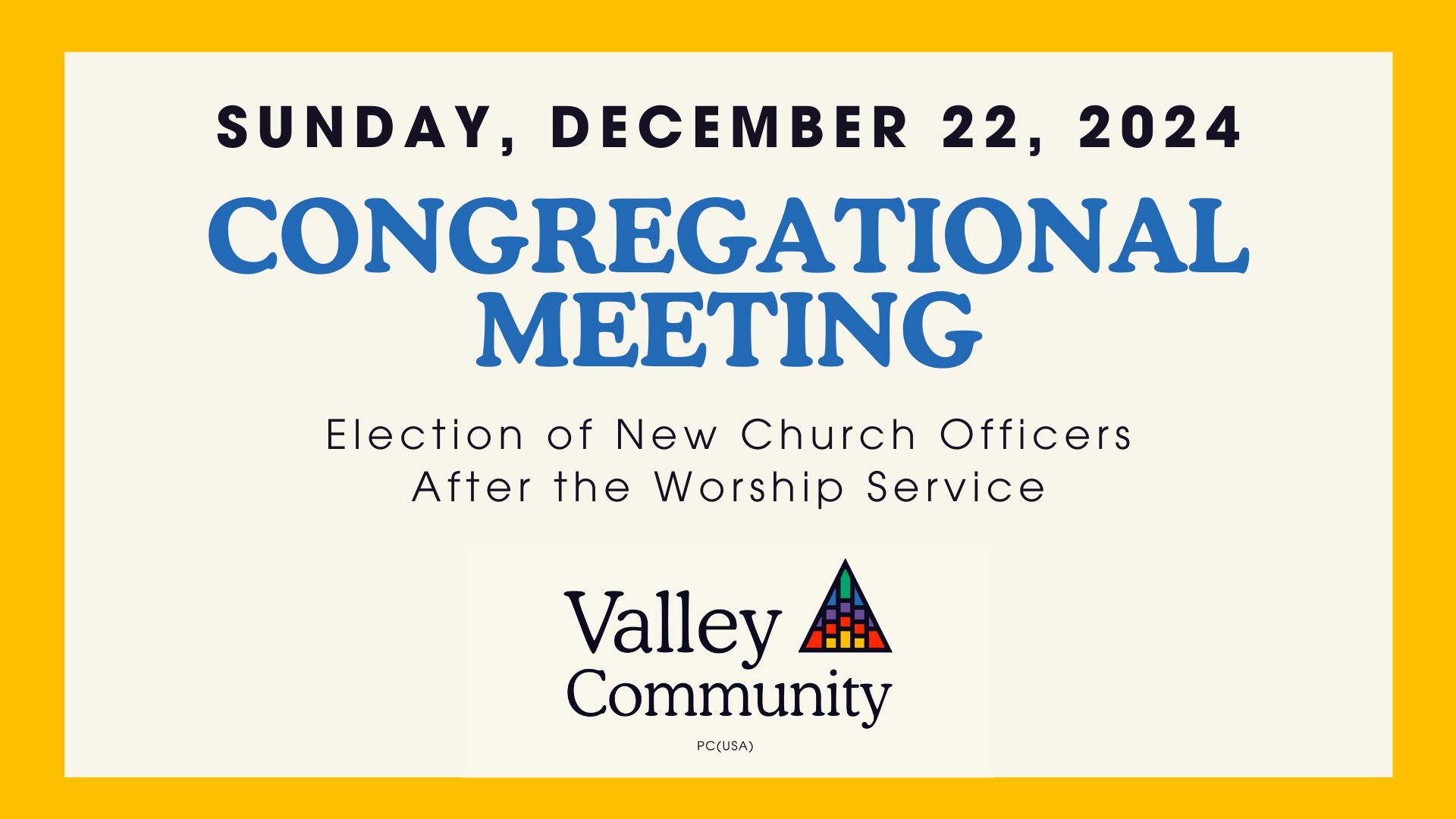 Congregational Meeting