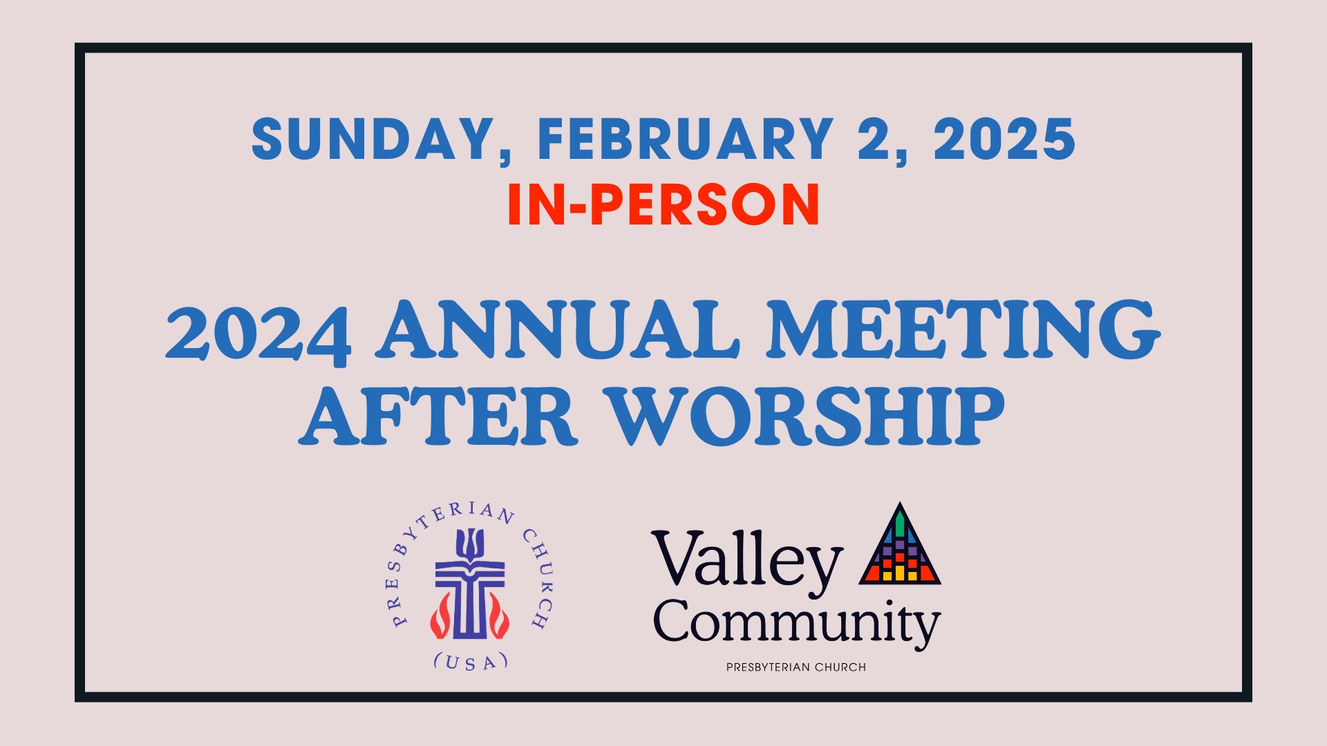 Annual Congregational Meeting