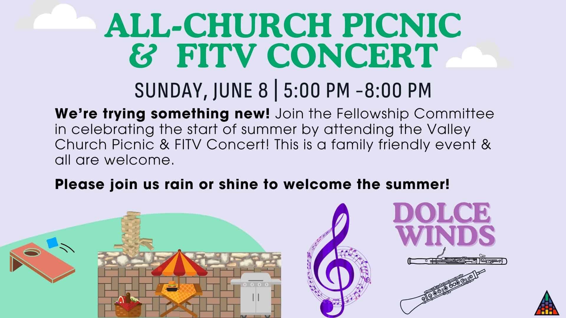All-Church Picnic & Sunday in the Valley Concert