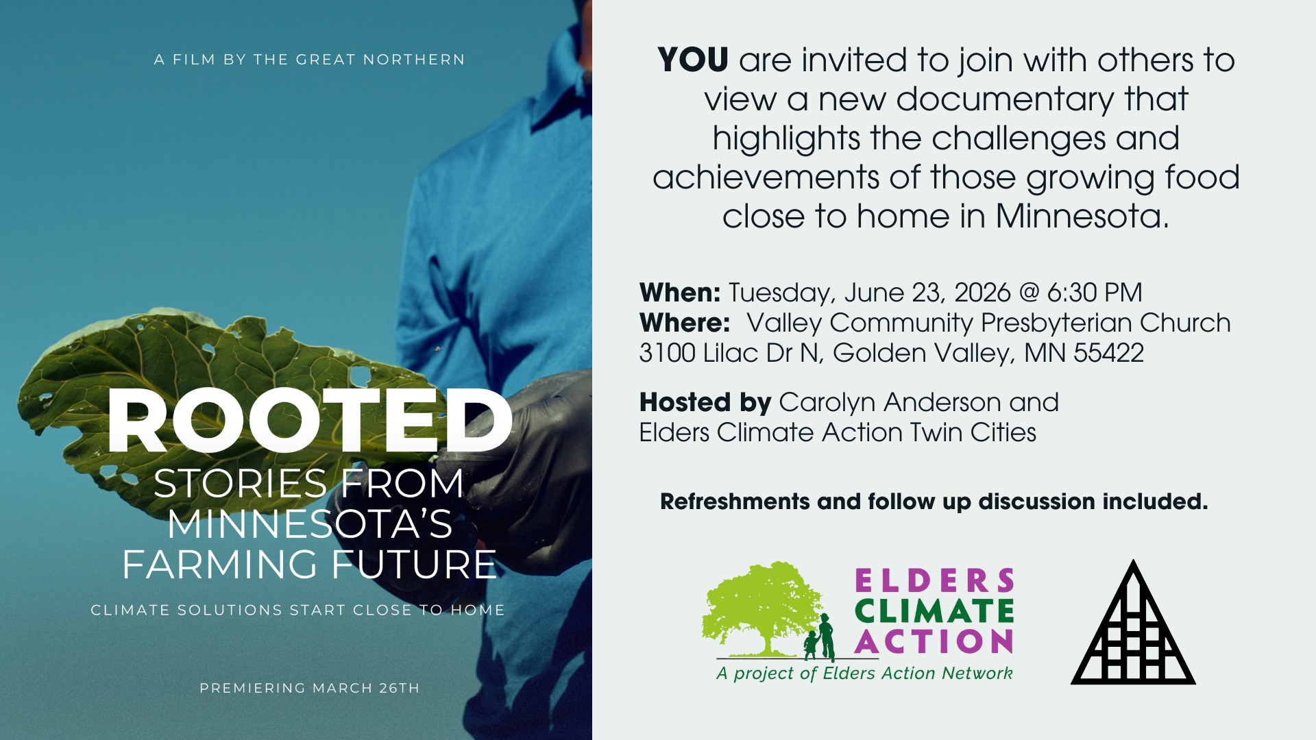 Screening of the film Rooted-Stories on MN Farming Future